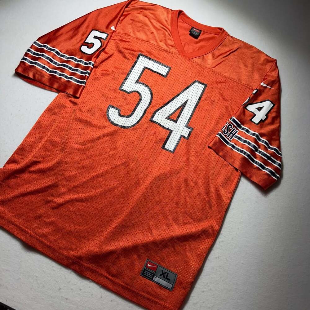 Nike Team Chicago Bears Brian Urlacher #54 Orange Jersey XL